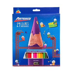 Colores economicos x24 artesco, disponibles en papeleria el mayorista.