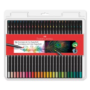 Colores Faber Castell SuperSoft x50 ecológicos: calidad, suavidad y sostenibilidad en cada trazo.