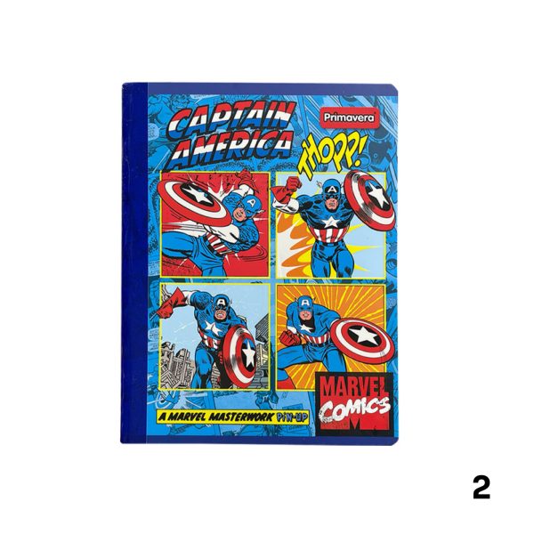 Cuadernos cosidos Primavera Marvel Comics/ 100 hojas