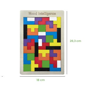 Juego Didáctico Rompecabezas de Tetris 26,3 cm x 18 cm