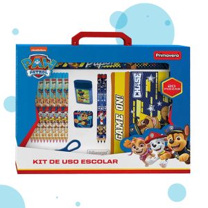 kit escolar de escritura paw patrol, disponible en papelería el mayorista cali.