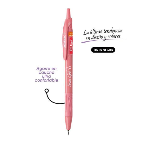 Descubre el Lapicero Offi-Esco OE-055F con colores pasteles. Ideal para escribir y dibujar con precisión gracias a su punta fina y diseño ergonómico. Compra ahora en nuestra tienda online y mejora tu experiencia de escritura