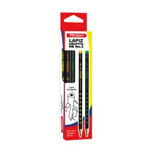 Lápiz Grafito HB #2 Offi-Esco OE-150, ideal para escritura y dibujo. Diseño ergonómico y mina de alta calidad.