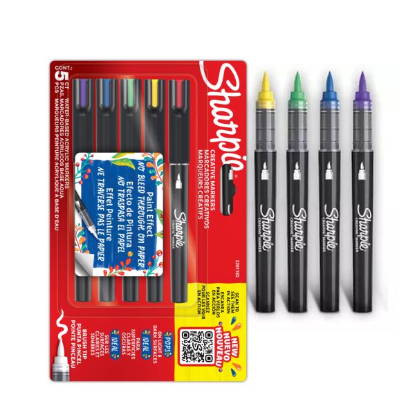 marcadores acrilicos sharpie creative markers punta pincel