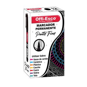 Marcador Punta Fina Offi-Esco OE-528: trazos nítidos y detallados para todas tus necesidades de escritura y dibujo.