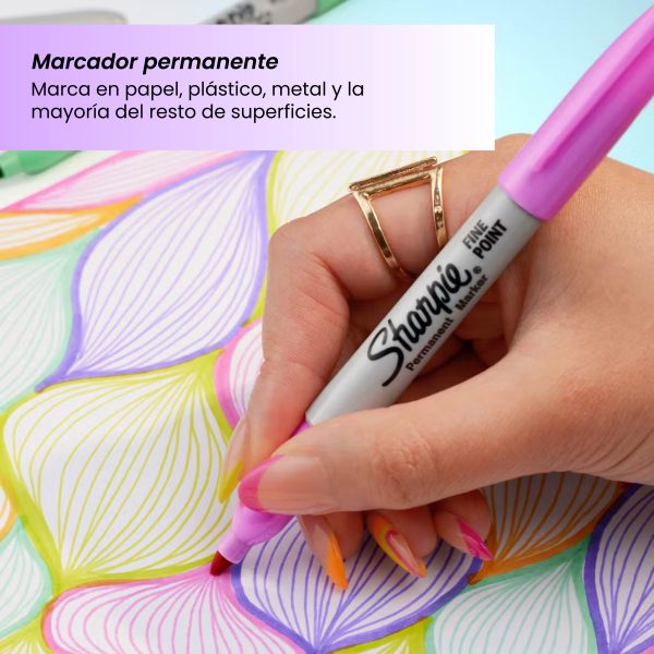 Marcadores Sharpie P.Fina Glam Pop x12