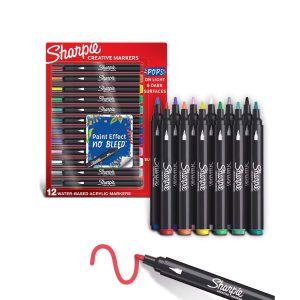 nuevos marcadores acrílicos sharpie creative markers x12. disponibles en papeleria en cali