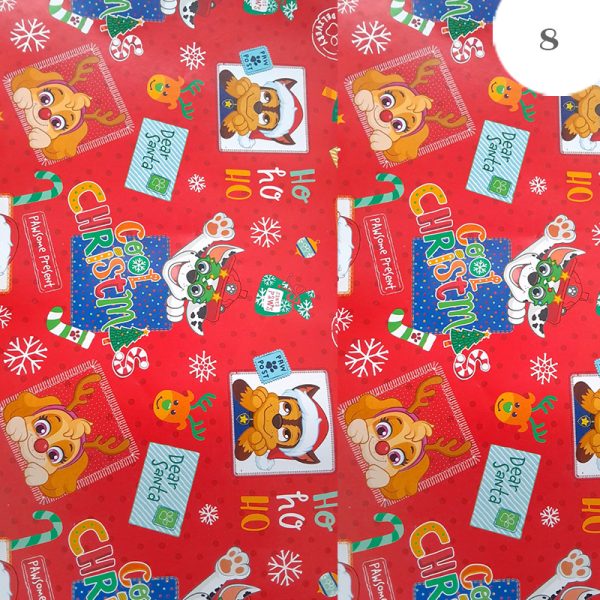 Papel de regalo navideño, disponible en papelería el mayorista Cali.