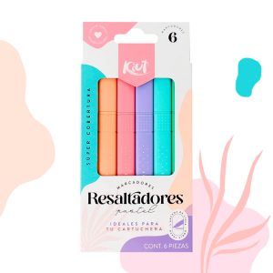 Resaltadores Lindos Kiut x24. Disponibles en Papelería en Cali.