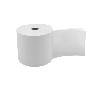 rollo de papel termico con copia blanca 76x30, disponible en papelería el mayorista cali.