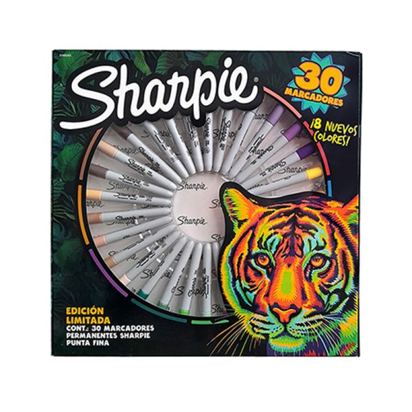 ruleta marcadores sharpie x30, disponibles en papeleria el mayorista cali.