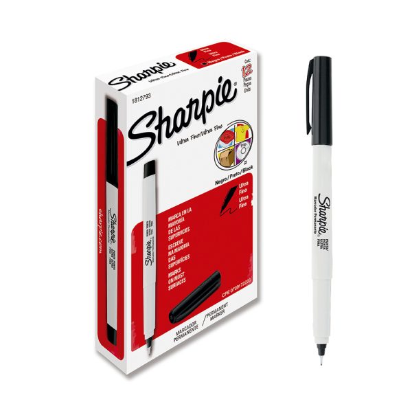 Micropuntas Sharpie Ultra-Fine de secado rápido, ideal para uso escolar, en la oficina o universitario.